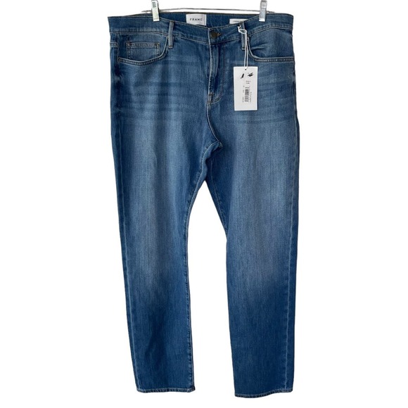 Frame Denim Men's Straight Jeans - Blue - Picture 1 of 12